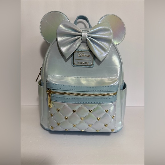 Disney Loungefly The Minnie Mouse Classic Series Mini Backpack - Iridescent Sky - Picture 6 of 7